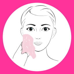 Illustration mode d'emploi nettoyage du visage